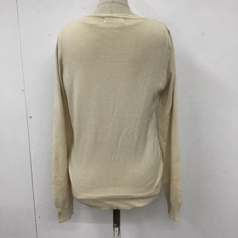 ルゥデルゥ Rew de Rew アンサンブルニット 長袖 半袖ニット 長袖カーディガン パール レース M ベージュ / ベージュ / レディース USED 古着 中古 10116763