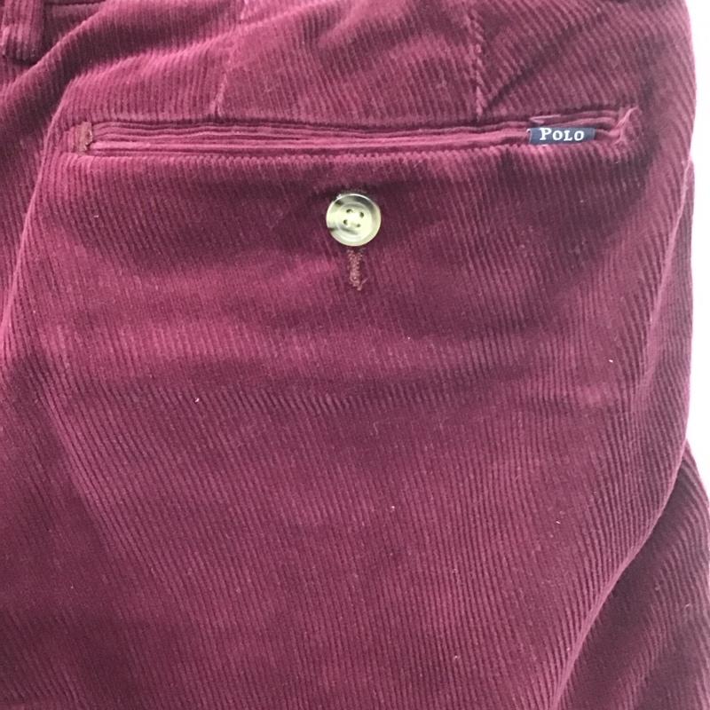 ポロラルフローレン POLO RALPH LAUREN ボトムス ボトムス コーデュロイ 34インチ 無地 えんじ / ワインレッド / メンズ USED 古着 中古 10108067