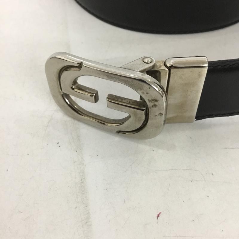 グッチ GUCCI ベルト・バックル ベルト 無地 黒 / ブラック / メンズ USED 古着 中古 10138020