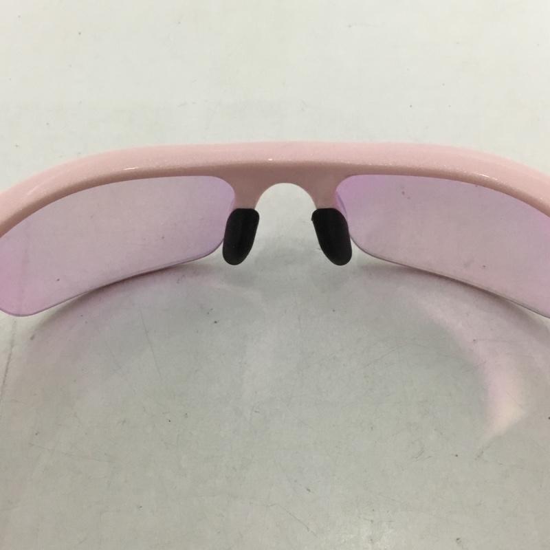 オークリー OAKLEY めがね・サングラス サングラス 03-886J FLAK JACKET スポーツサングラス ミラーレンズ 箱有 ロゴ、文字 桃 / ピンク / X 白 / ホワイト / メンズ USED 古着 中古 10129391