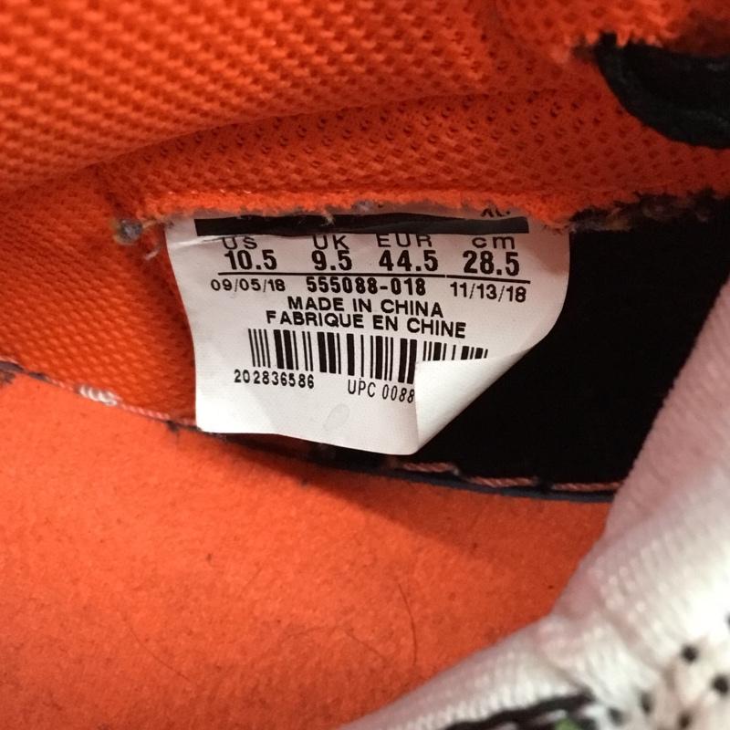 ナイキ NIKE スニーカー スニーカー 555088-018 AIR JORDAN 1 RETRO HIGH OG 28.5cm 箱有 28.5cm ロゴ、文字 黒 / ブラック / X 灰 / グレー / X 橙 / オレンジ / メンズ USED 古着 中古 10106865