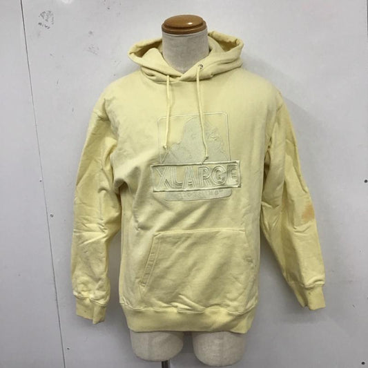 エクストララージ XLARGE パーカー 長袖 M ロゴ、文字 黄 / イエロー /  メンズ USED 古着 中古 10124536
