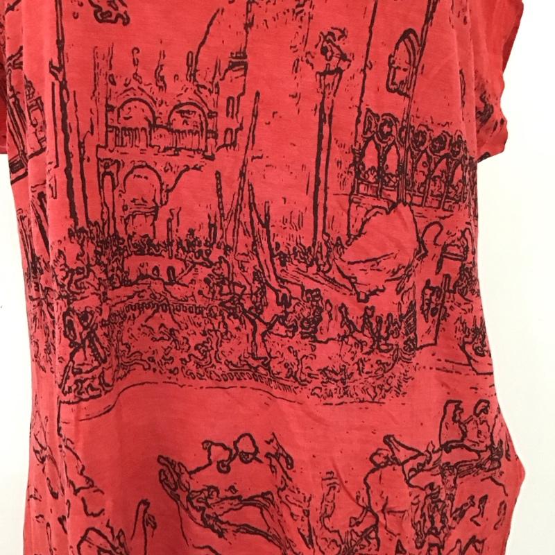 ディーゼル DIESEL Tシャツ 半袖 クルーネック XS 赤 / レッド / レディース USED 古着 中古 10112341