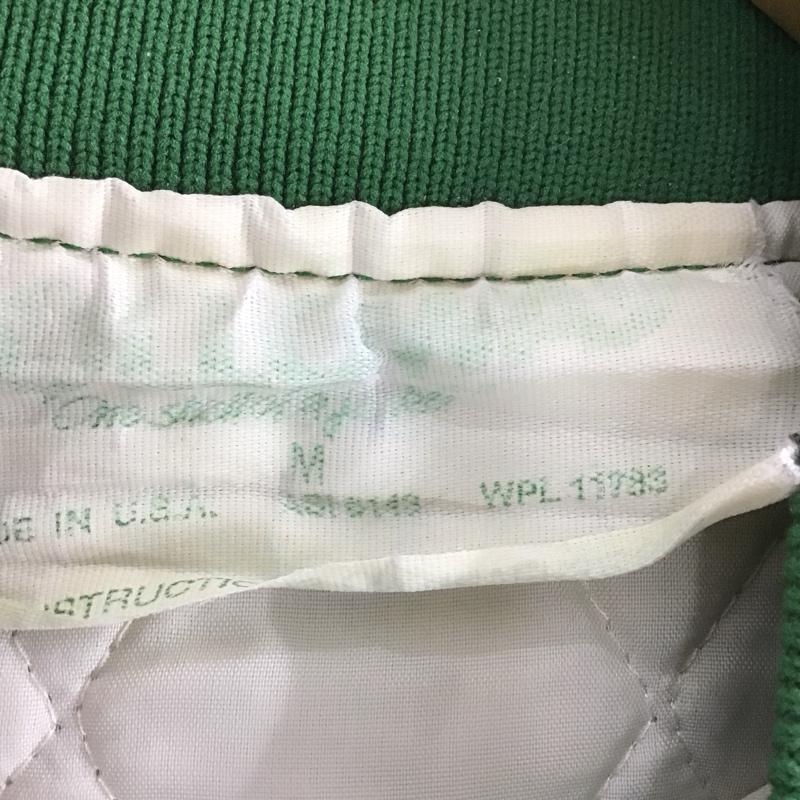 古着 USED ジャケット、上着 ジャンパー、ブルゾン スタジャン M ロゴ、文字 緑 / グリーン / メンズ USED 古着 中古 10137984