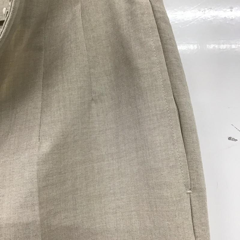 センスオブプレイス SENSEOFPLACE パンツ スラックス スラックスパンツ ワイドパンツ センタータックパンツ L 無地 ベージュ / ベージュ / レディース USED 古着 中古 10136787