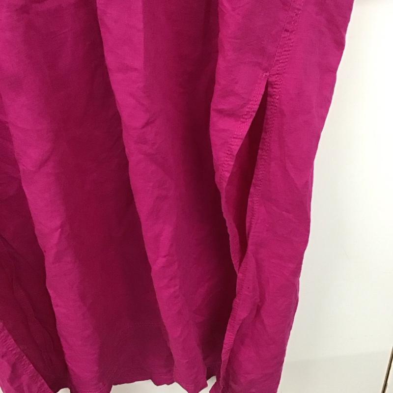 ザラ ZARA ワンピース ロングスカート L 無地 桃 / ピンク / X 紫 / パープル / レディース USED 古着 中古 10137479