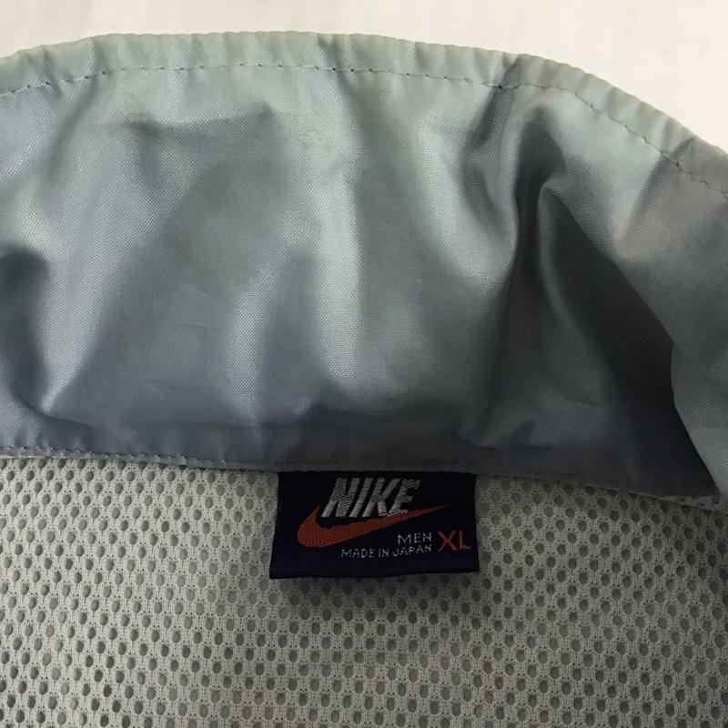 ナイキ NIKE ジャケット、上着 ジャンパー、ブルゾン 80S 紺タグ ジップアップジャケット スポーツウェア 古着 XL ロゴ、文字 水色 / ライトブルー / メンズ USED 古着 中古 10110343