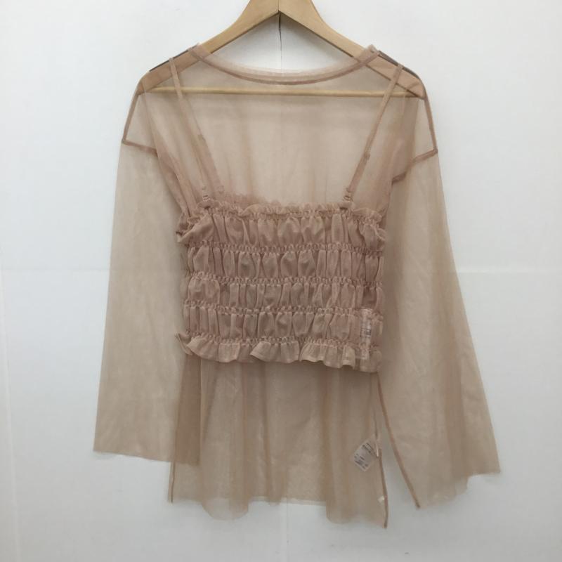 ローリーズファーム LOWRYS FARM カットソー 長袖 FREE 無地 桃 / ピンク / レディース USED 古着 中古 10127283