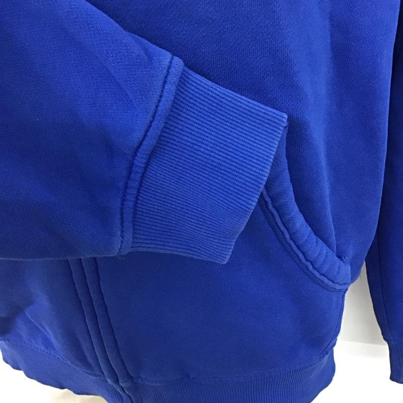 トミーヒルフィガー TOMMY HILFIGER パーカー 長袖 ジップアップアップパーカー 長袖パーカー スウェット M ロゴ、文字 青 / ブルー /  メンズ USED 古着 中古 10125290