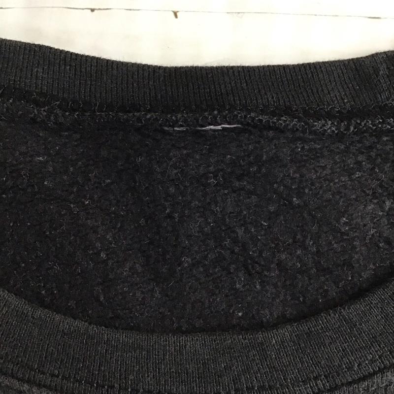 古着 USED トレーナー 長袖 NASA 薄手スウェット ロゴ、文字 黒 / ブラック /  メンズ USED 古着 中古 10116826