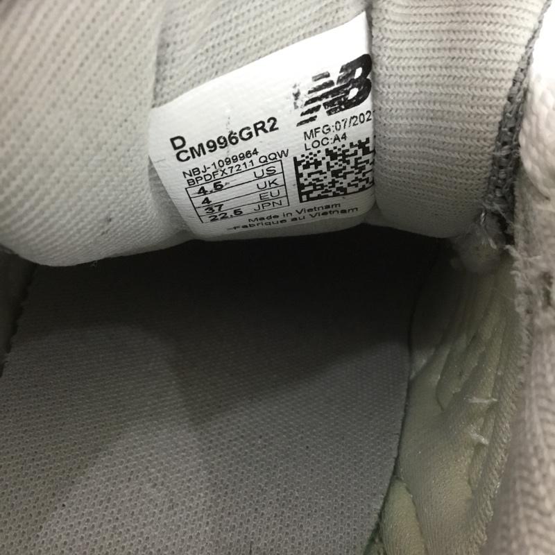 ニューバランス New Balance スニーカー スニーカー CM996GR2 22.5cm 22.5cm ロゴ、文字 灰 / グレー / レディース USED 古着 中古 10126578