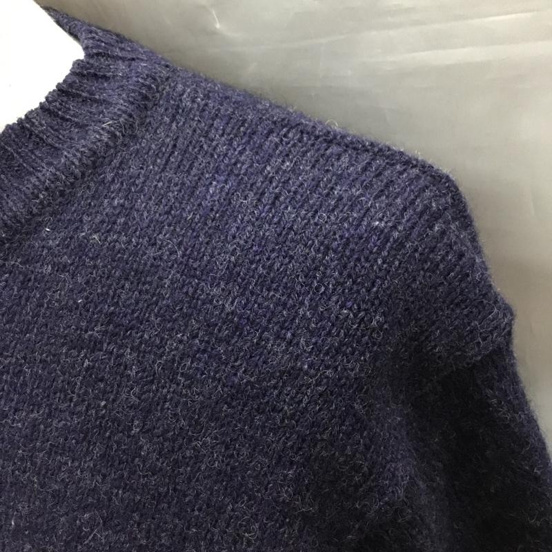 ポロバイラルフローレン Polo by RALPH LAUREN ニット、セーター 長袖 長袖ニットカットソー ニット セーター クルーネックニット L ロゴ、文字 紺 / ネイビー / メンズ USED 古着 中古 10122315