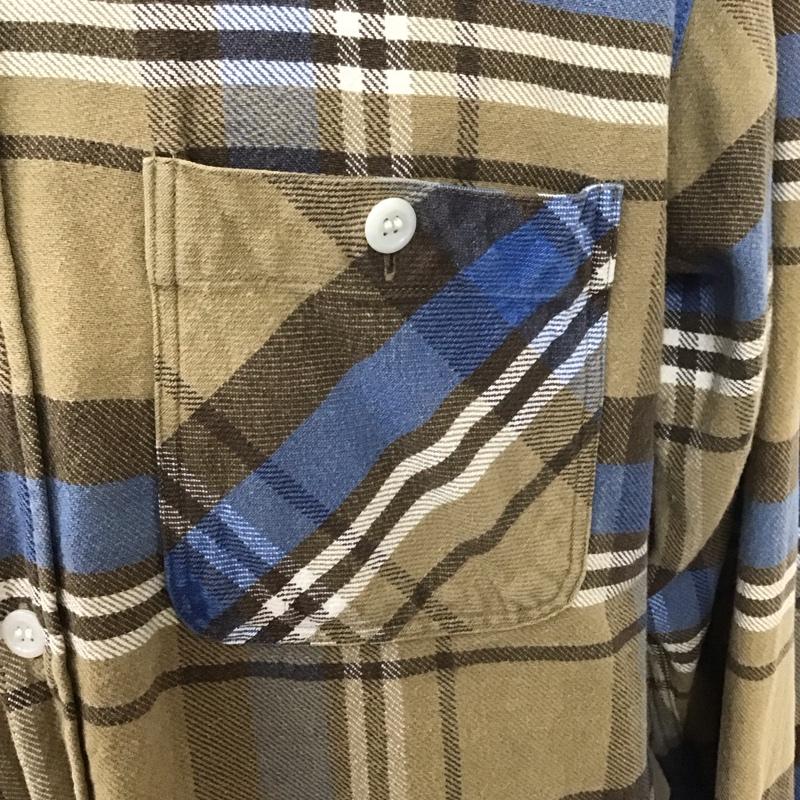 シュガーケーン SUGAR CANE シャツ、ブラウス 長袖 長袖シャツ カラーシャツ ポケットシャツ 長袖カットソー チェックシャツ L チェック マルチカラー / マルチカラー /  メンズ USED 古着 中古 10108497