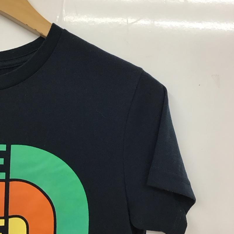 ザノースフェイス THE NORTH FACE Tシャツ 半袖 NTW31601 M ロゴ、文字 紺 / ネイビー / レディース USED 古着 中古 10129502