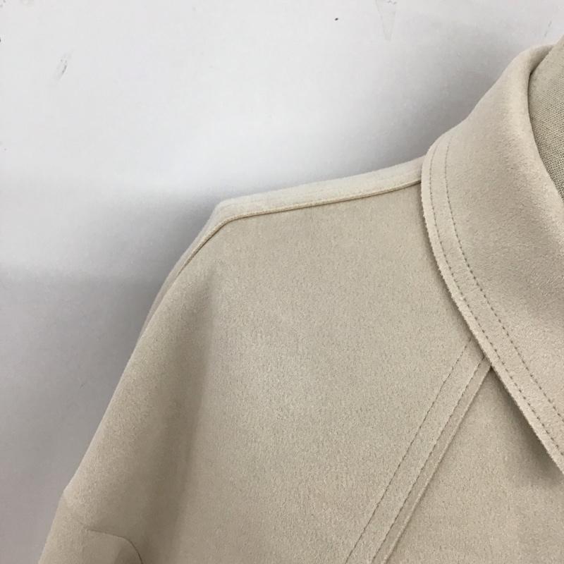 ザラ ZARA ジャケット、上着 ジャケット、ブレザー カジュアルジャケット カラージャケット ポケットジャケット アウター S 無地 ベージュ / ベージュ / レディース USED 古着 中古 10122431