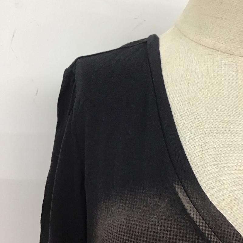 ディーゼル DIESEL Tシャツ 長袖 Vネック S 黒 / ブラック / レディース USED 古着 中古 10112335