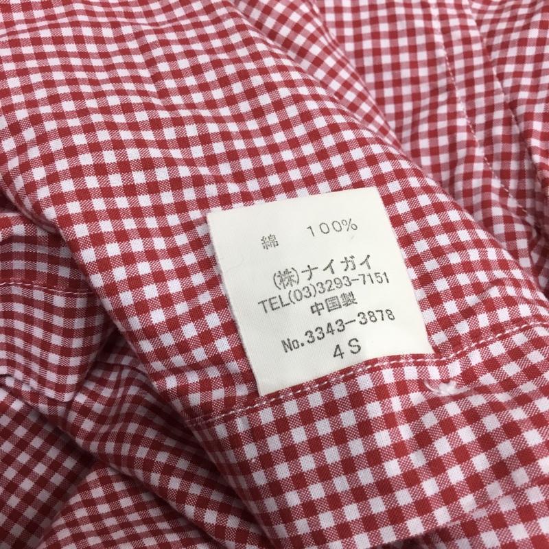 ラルフローレン RALPHLAUREN シャツ、ブラウス 長袖 長袖シャツ チェックシャツ カラーシャツ 長袖カットソー 150cm ロゴ、文字 白 / ホワイト / X 赤 / レッド / ボーイズ USED 古着 中古 10116539