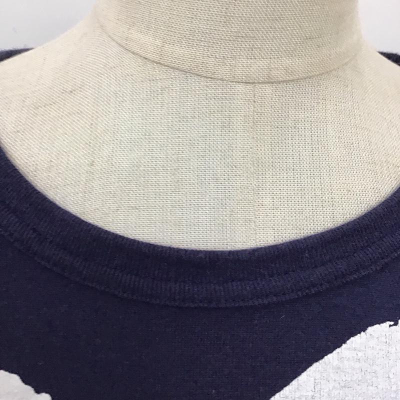 プレイコムデギャルソン PLAY COMME des GARCONS Tシャツ 半袖 az-t183 半袖カットソー プリントTシャツ L プリント 紺 / ネイビー / レディース USED 古着 中古 10114671