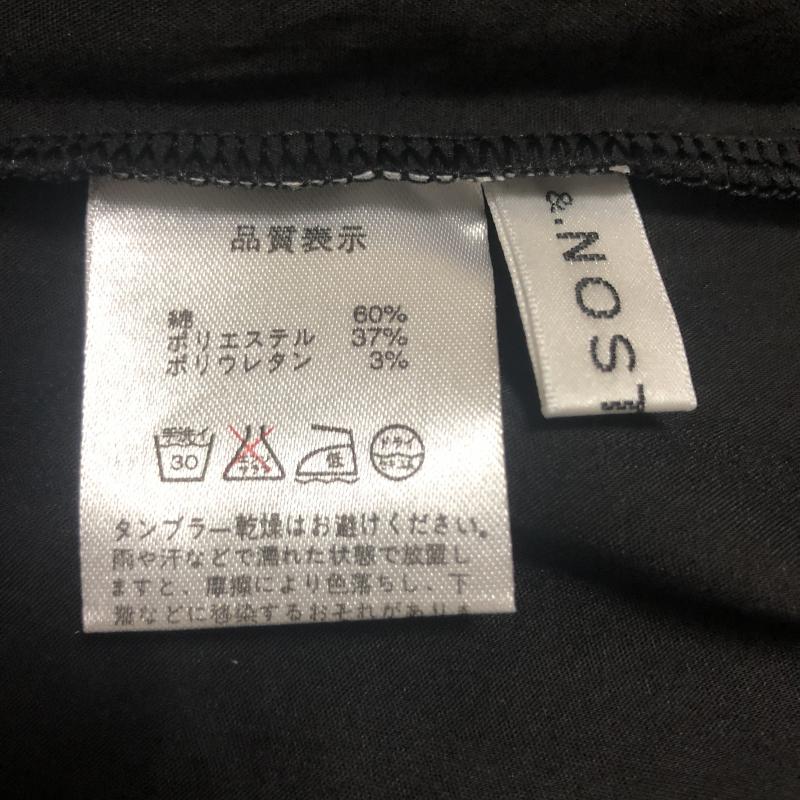 アンド ドット ノスタルジア &. NOSTALGIA カットソー 七分袖 無地 黒 / ブラック /  レディース USED 古着 中古 10002423