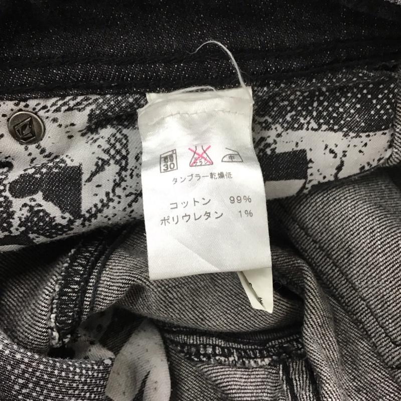 ボルコム VOLCOM パンツ デニム、ジーンズ ダメージ 34 34 ロゴ、文字 黒 / ブラック / メンズ USED 古着 中古 10118103