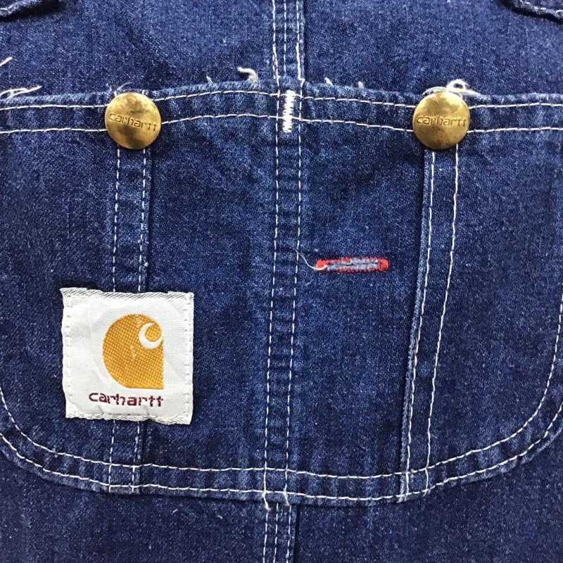 カーハート Carhartt サロペット・オーバーオール サロペット、オーバーオール オーバーオール オールインワン ワイドパンツ カジュアルパンツ デニムパンツ 無地 インディゴ / インディゴ / レディース USED 古着 中古 10118000