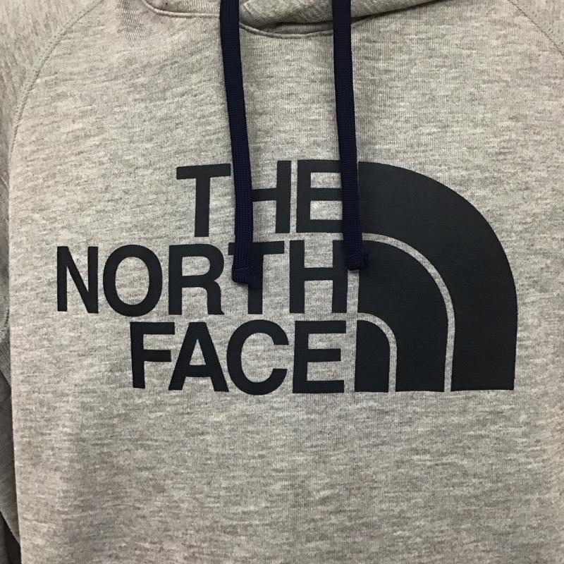 ザノースフェイス THE NORTH FACE パーカー 長袖 nt61795 カラーヘザードスウェットフーディ プルオーバーパーカー XL ロゴ、文字 灰 / グレー / メンズ USED 古着 中古 10127319