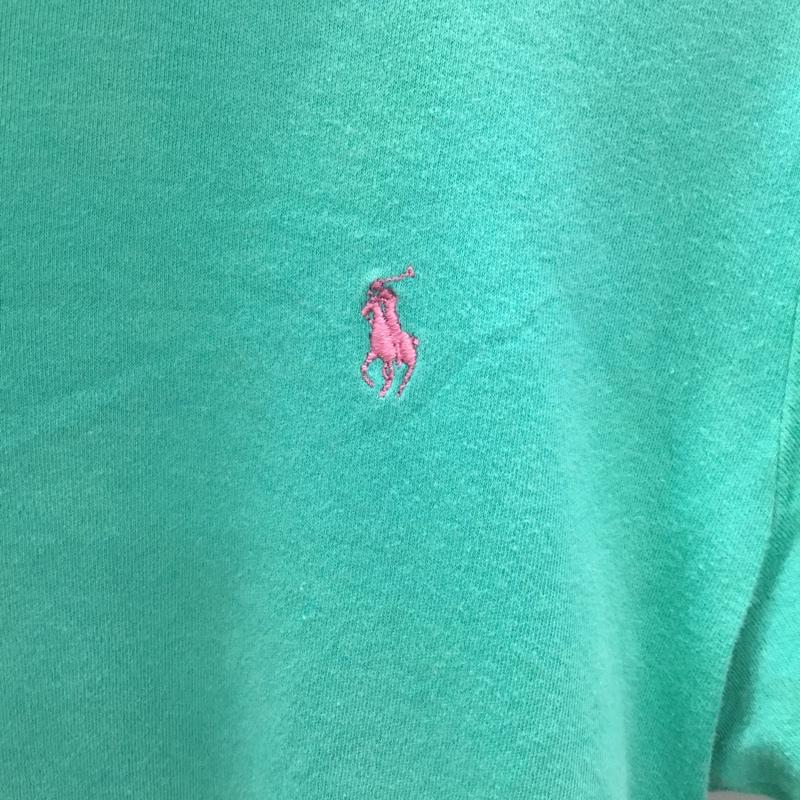 ラルフローレン RALPHLAUREN ポロシャツ 半袖 半袖カットソー プリントTシャツ クルーネックカットソー M ロゴ、文字 薄緑 / ライトグリーン /  メンズ USED 古着 中古 10113307