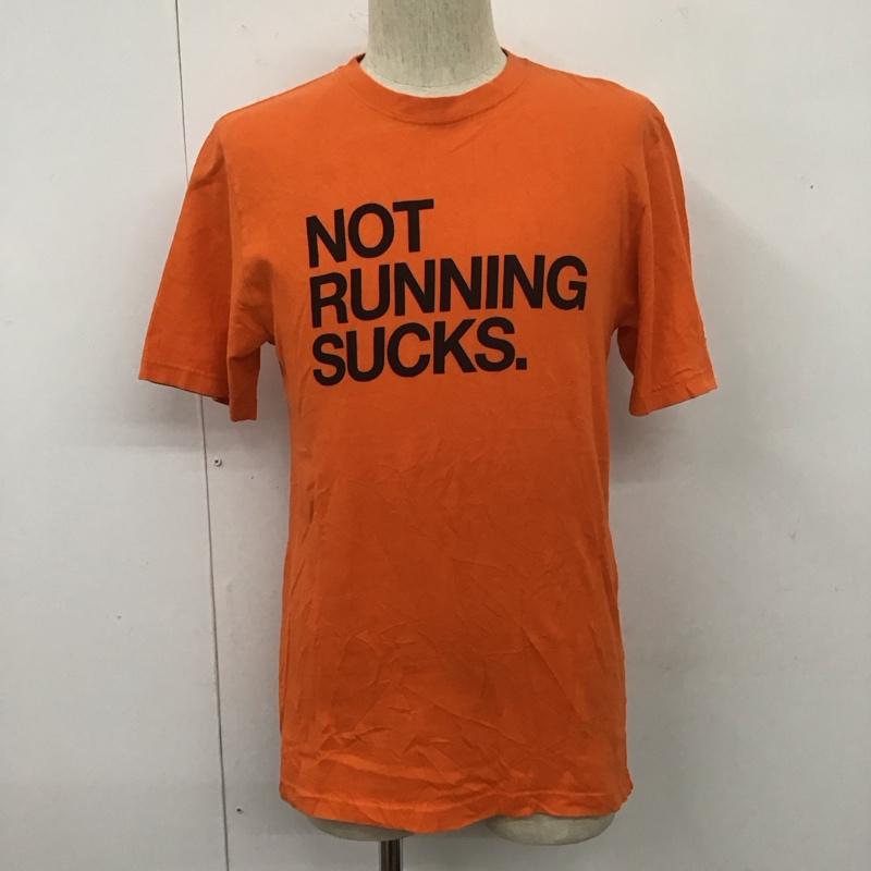 ナイキ NIKE Tシャツ 半袖 半袖カットソー プリントTシャツ クルーネックカットソー スポーツウェア S プリント 橙 / オレンジ / メンズ USED 古着 中古 10107254