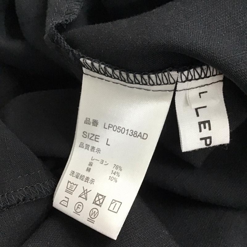 レプシィム LEPSIM カットソー 七分袖 L 無地 黒 / ブラック / レディース USED 古着 中古 10132125