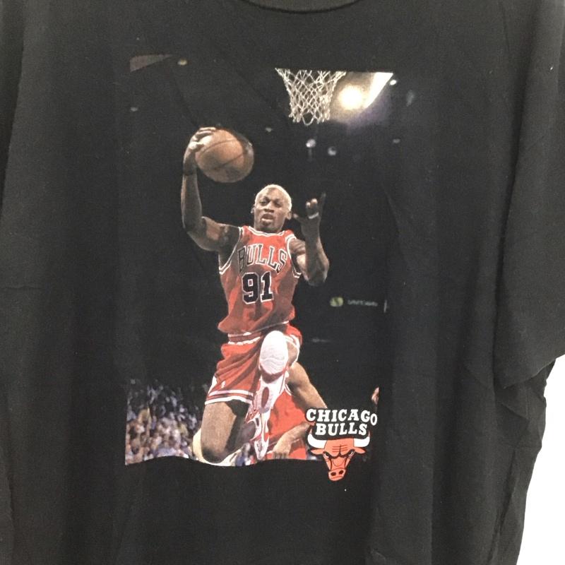 ミッチェルアンドネス Mitchell&Ness Tシャツ 半袖 半袖カットソー プリントTシャツ クルーネックカットソー XL ロゴ、文字 黒 / ブラック / メンズ USED 古着 中古 10137953