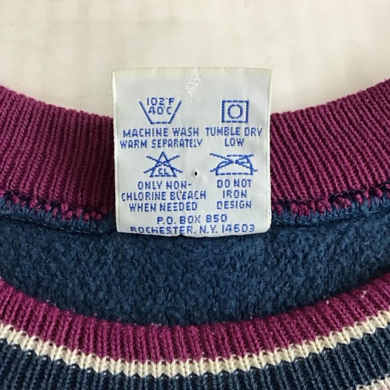 チャンピオン Champion トレーナー 長袖 REVERSE WEAVE スウェット 90年代 L ロゴ、文字 青 / ブルー / メンズ USED 古着 中古 10115701