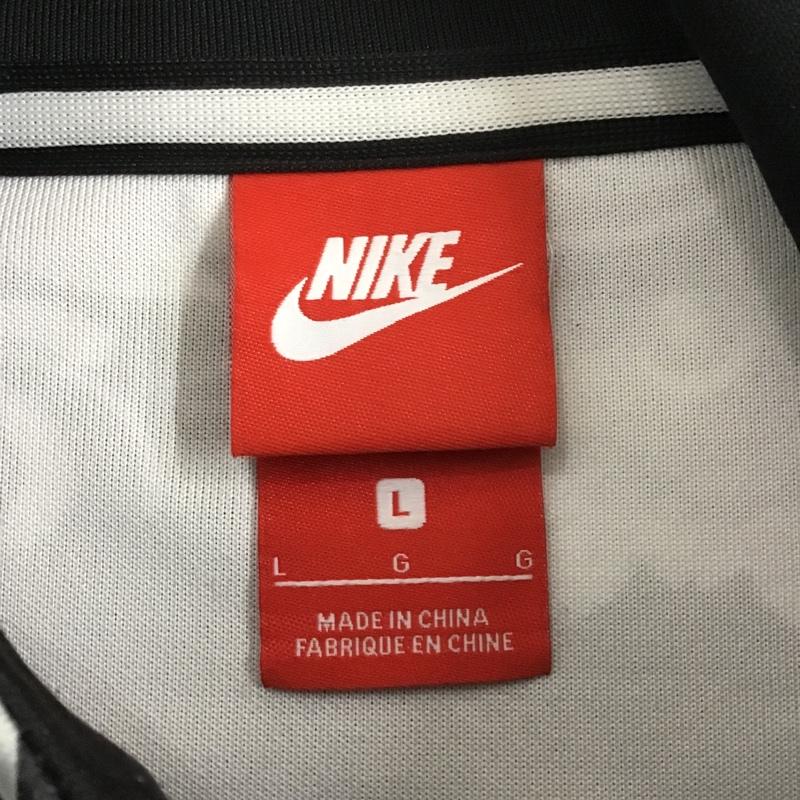 ナイキ NIKE ジャケット、上着 ジャケット、ブレザー 909243-100 フローラルジャージ ジップアップジャケット スポーツウェア L 総柄 X 花柄 白 / ホワイト / X 黒 / ブラック / X 灰 / グレー / メンズ USED 古着 中古 10105617