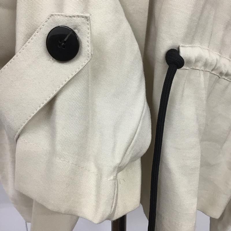 ザラ ZARA ジャケット、上着 ジャケット、ブレザー ノーカラー ドロスト M 無地 アイボリー / アイボリー / レディース USED 古着 中古 10113496
