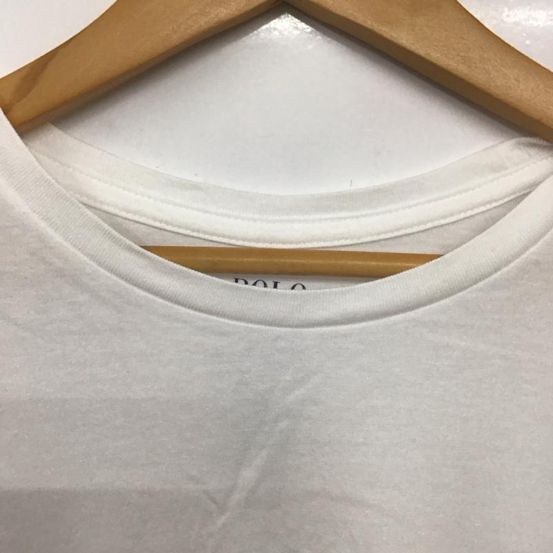 ポロラルフローレン POLO RALPH LAUREN Tシャツ 半袖 半袖カットソー 無地Tシャツ クルーネックカットソー L 無地 白 / ホワイト / メンズ USED 古着 中古 10138113