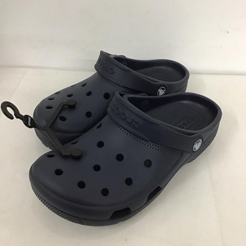 クロックス crocs サンダル サンダル 23cm 23.0cm 無地 紺 / ネイビー / レディース USED 古着 中古 10125552