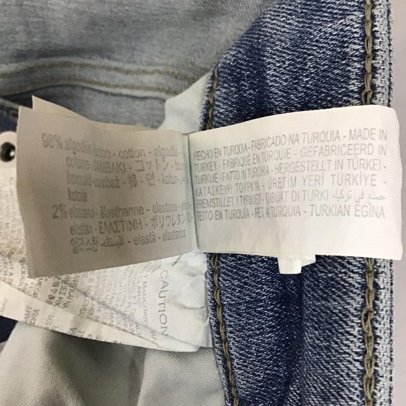 ザラ ZARA パンツ デニム、ジーンズ デニムパンツ スリムパンツ カジュアルパンツ ストレッチパンツ 44 無地 インディゴ / インディゴ /  メンズ USED 古着 中古 10127745