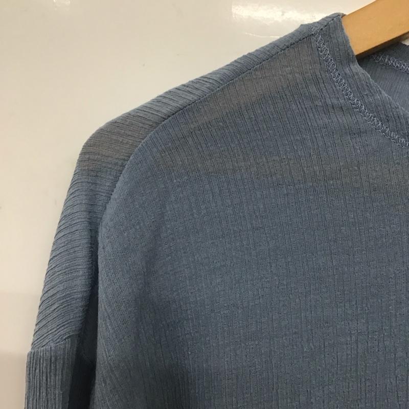 ビューティアンドユースユナイテッドアローズ BEAUTY&YOUTH UNITED ARROWS カーディガン 長袖 1627-222-0403 クレープ クルーネックカーディガン FREE 無地 水色 / ライトブルー / レディース USED 古着 中古 10139339