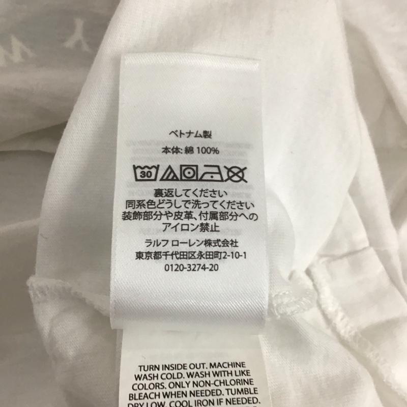 ポロラルフローレン POLO RALPH LAUREN Tシャツ 半袖 S プリント 白 / ホワイト / メンズ USED 古着 中古 10107315