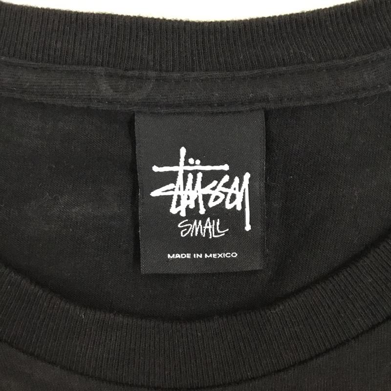 ステューシー STUSSY Tシャツ 半袖 半袖カットソー プリントTシャツ クルーネックカットソー S プリント 黒 / ブラック /  メンズ USED 古着 中古 10108988