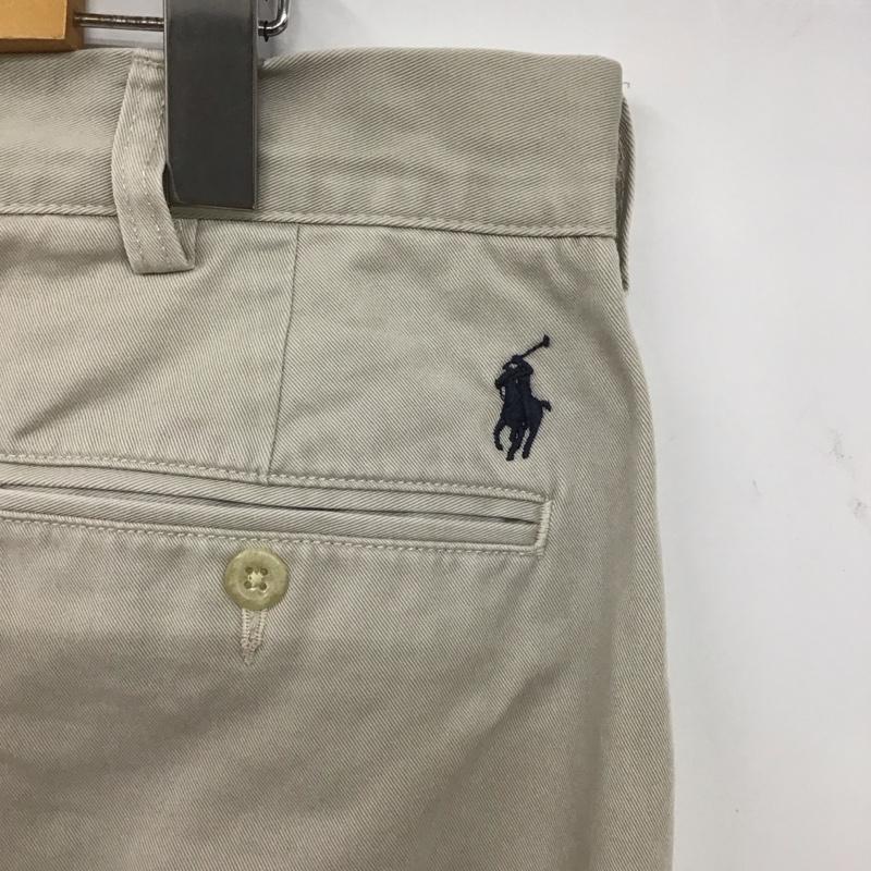 ポロバイラルフローレン Polo by RALPH LAUREN パンツ チノパン チノパン ワイドパンツ カジュアルパンツ 35インチ 無地 ベージュ / ベージュ / メンズ USED 古着 中古 10130937