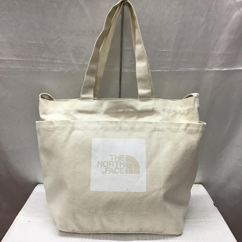ザノースフェイス THE NORTH FACE トートバッグ トートバッグ 8101000S96 キャンバス 2WAY ショルダー ロゴ、文字 アイボリー / アイボリー / メンズ USED 古着 中古 10115443
