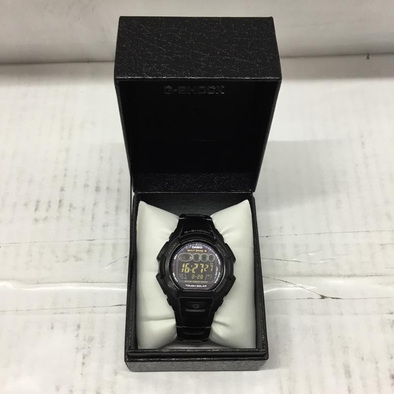 ジーショック G-SHOCK 腕時計 デジタル GW-810BD 電波ソーラー 箱有 ロゴ、文字 黒 / ブラック / メンズ USED 古着 中古 10106431