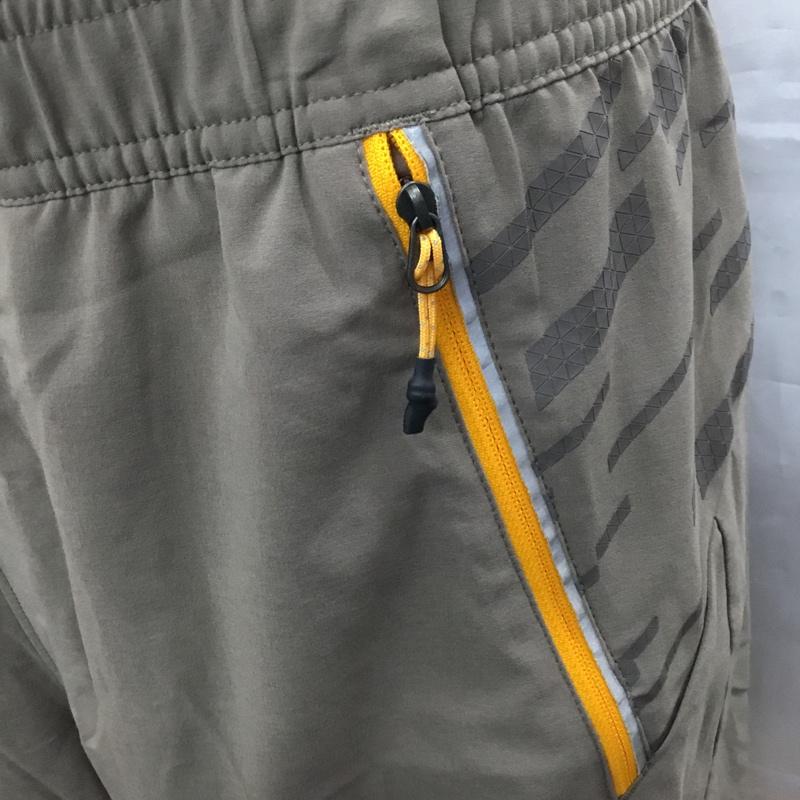 ザノースフェイス THE NORTH FACE パンツ ショートパンツ ショートパンツ ハーフパンツ カジュアルパンツ スポーツウェア L ロゴ、文字 茶 / ブラウン / X 黄 / イエロー / メンズ USED 古着 中古 10108741