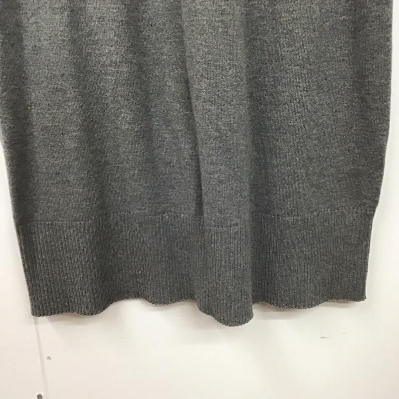 アメリカンホリック AMERICAN HOLIC ワンピース ロングスカート 長袖ニットロングワンピース タートルネック L 無地 灰 / グレー / レディース USED 古着 中古 10138364