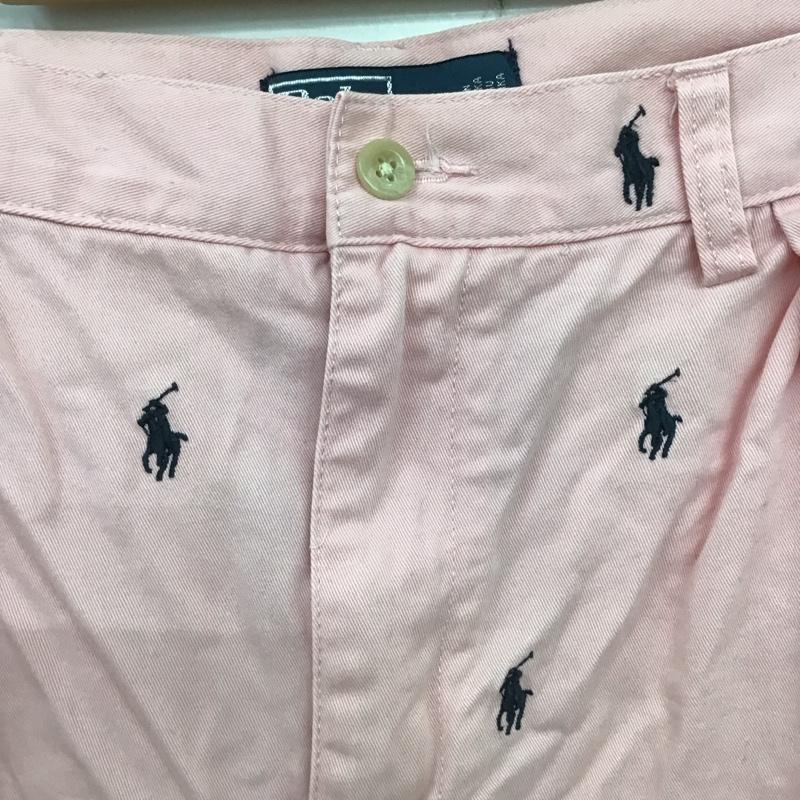 ポロバイラルフローレン Polo by RALPH LAUREN パンツ ショートパンツ ショートパンツ ハーフパンツ カジュアルパンツ 38インチ ロゴ、文字 桃 / ピンク /  メンズ USED 古着 中古 10122783