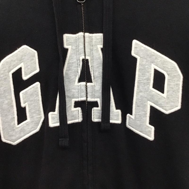 ギャップ GAP パーカー 長袖 ジップアップパーカー 長袖パーカー カジュアルジャケット M プリント 黒 / ブラック / メンズ USED 古着 中古 10132793