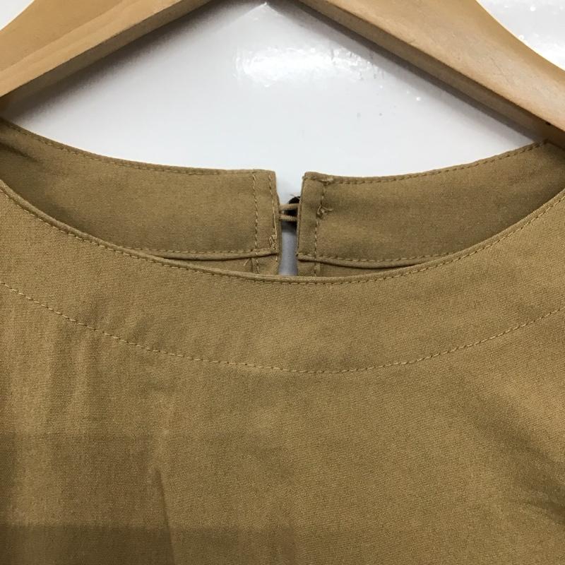 アメリカンホリック AMERICAN HOLIC カットソー 長袖 長袖カットソー シャツカットソー クルーネックシャツ パフスリーブ M 無地 ベージュ / ベージュ / レディース USED 古着 中古 10133029