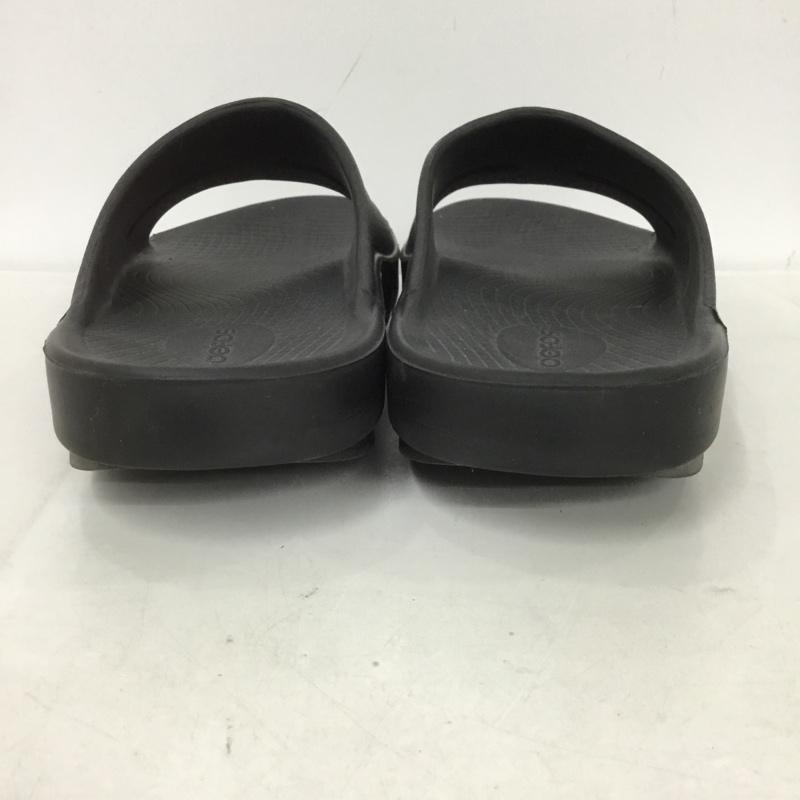 ウーフォス OOFOS サンダル サンダル リカバリーシューズ EU43 ロゴ、文字 黒 / ブラック / メンズ USED 古着 中古 10132574