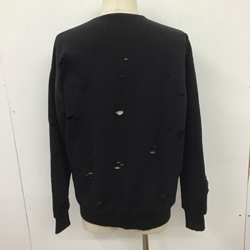 フリークスストア FREAK S STORE トレーナー 長袖 231-12111 長袖スウェット クルーネックカットソー トレーナー S ロゴ、文字 黒 / ブラック / メンズ USED 古着 中古 10111885