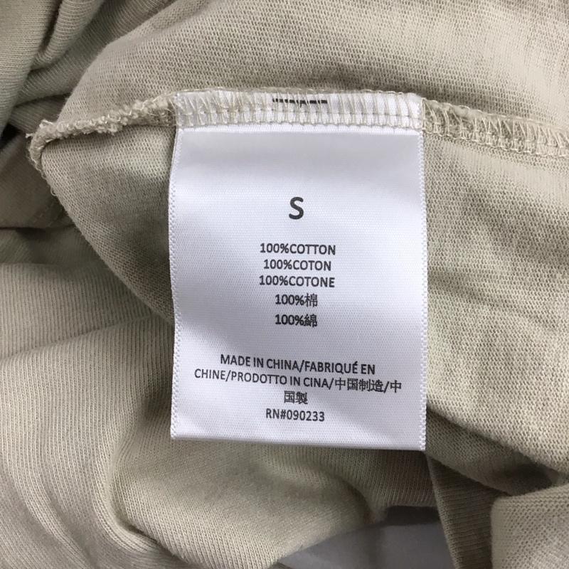 エッセンシャルズ ESSENTIALS Tシャツ 半袖 モックネック S ロゴ、文字 ベージュ / ベージュ / メンズ USED 古着 中古 10111572